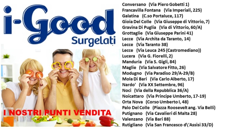 I-Good Specialisti nei Surgelati, Qualità e Convenienza su tutti i prodotti